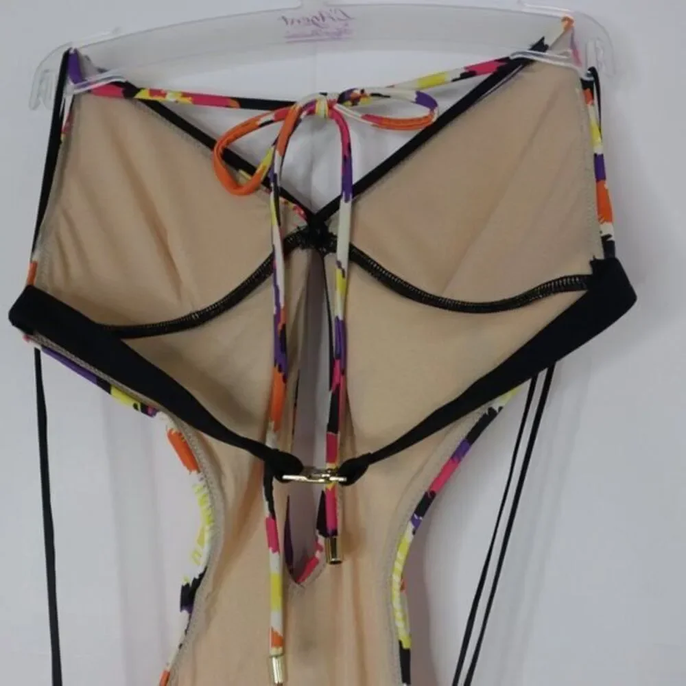 NEW L'Agent by Agent Provocateur Avril‎ swimsuit, multicolor, small